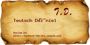 Teutsch Dániel névjegykártya
